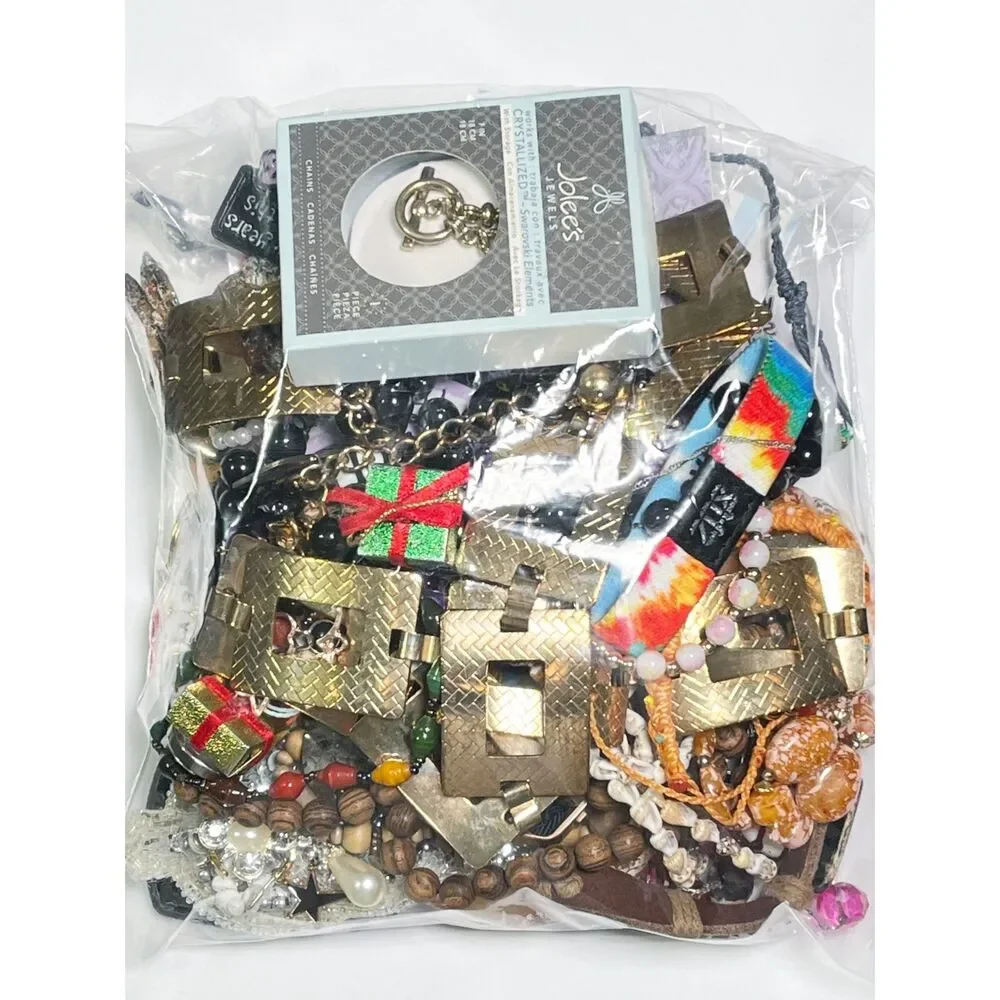 VTG - Now Repurpose Craft Jewelry Lot Beads Parts Harvest Junk Drawer Box 1#13